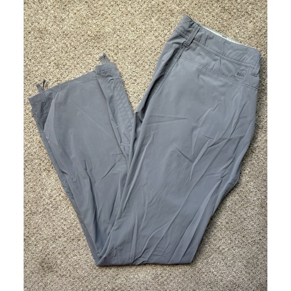 Rei Co-Op Pants - REI Co-Op Pants Womens 2 Petite Stretch Hiking Trail Quick Dry Zip Pocket Gray